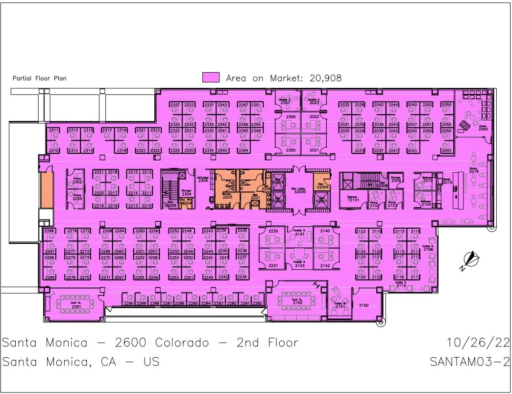 2600-2800 Colorado Ave, Santa Monica, CA à louer Plan d’étage– Image 1 sur 1