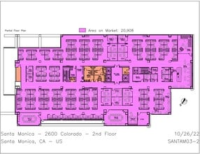 2600-2800 Colorado Ave, Santa Monica, CA à louer Plan d’étage– Image 1 sur 1