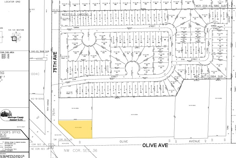 7410 W Olive Ave, Peoria, AZ à vendre - Plan cadastral – Image 2 sur 13
