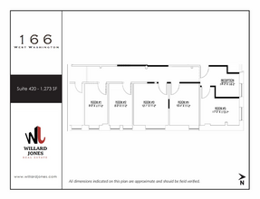 166 W Washington St, Chicago, IL à louer Plan d’étage– Image 1 sur 1