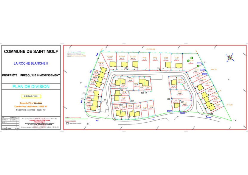 Terrain dans Saint-Molf à vendre - Plan de site – Image 3 sur 3
