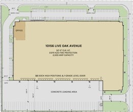 10156 Live Oak Ave, Fontana, CA à louer Plan de site– Image 2 sur 2