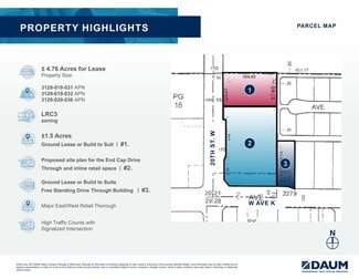 Plus de détails pour NE 20th St W & W Avenue K St, Lancaster, CA - Local commercial à louer
