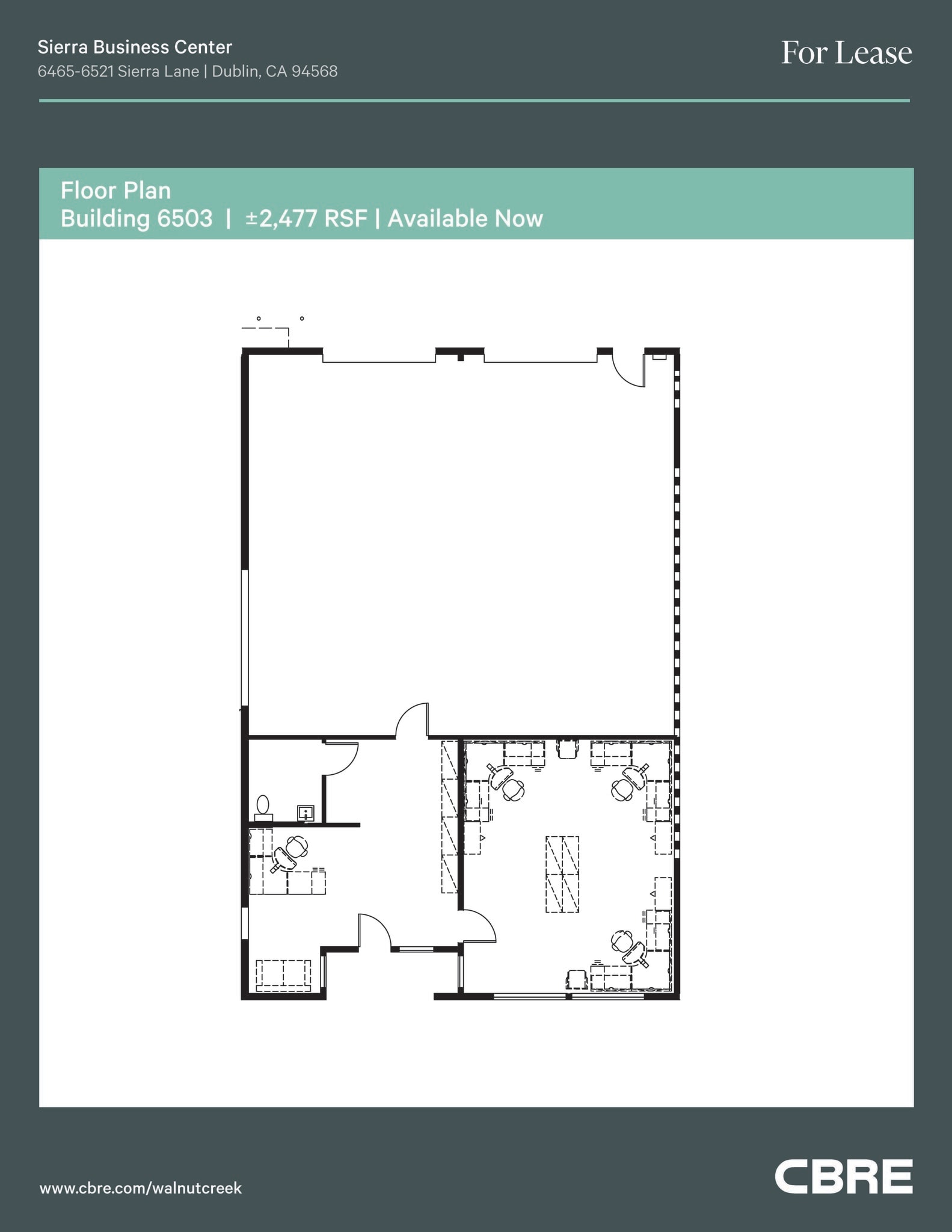 6491-6557 Sierra Ln, Dublin, CA à louer Plan d’étage– Image 1 sur 1