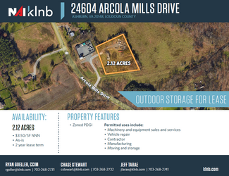 Plus de détails pour 24604 Arcola Mills Dr, Ashburn, VA - Terrain à louer