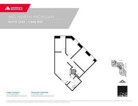 980 N Michigan Ave, Chicago, IL à louer Plan d’étage– Image 1 sur 1