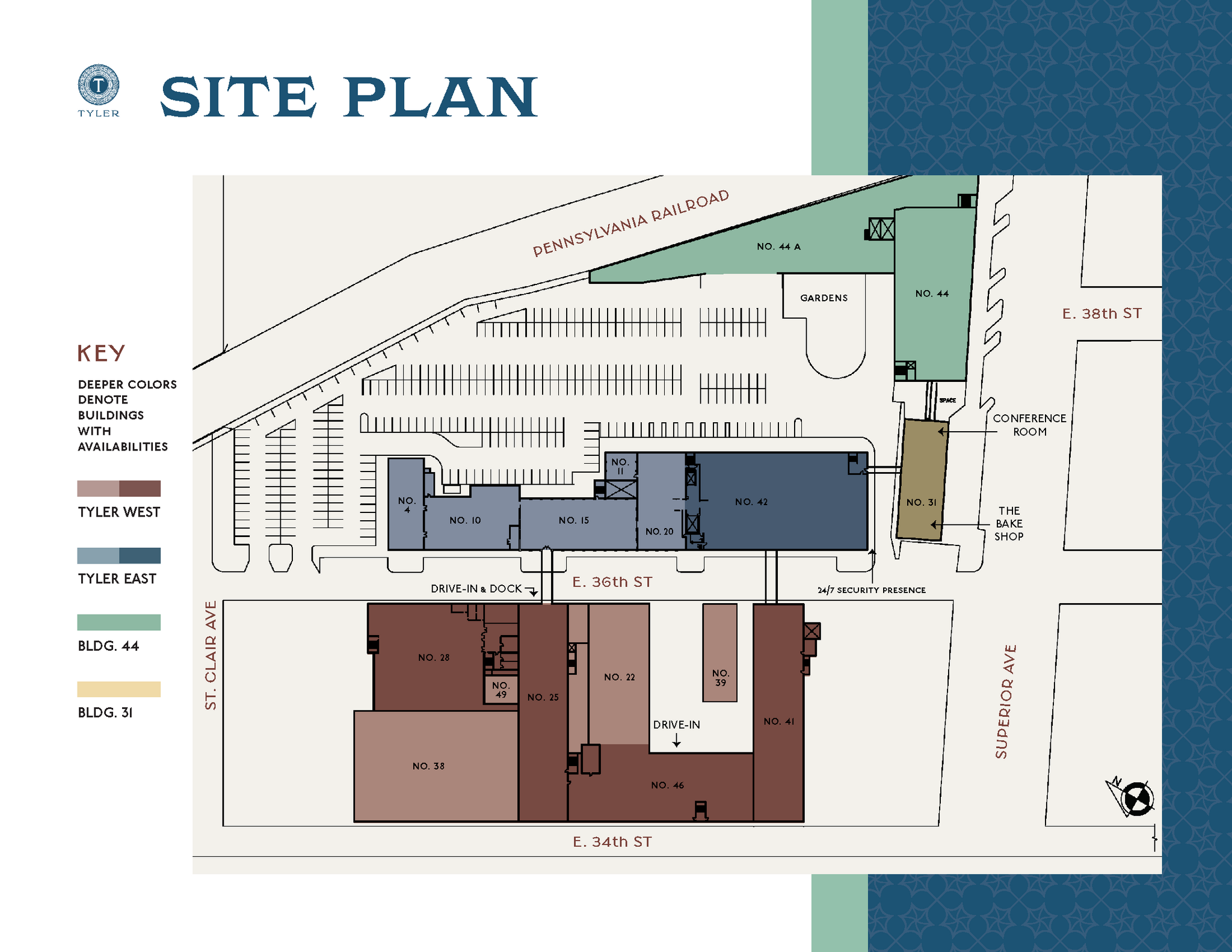 3615 Superior Ave, Cleveland, OH à louer Plan de site– Image 1 sur 2