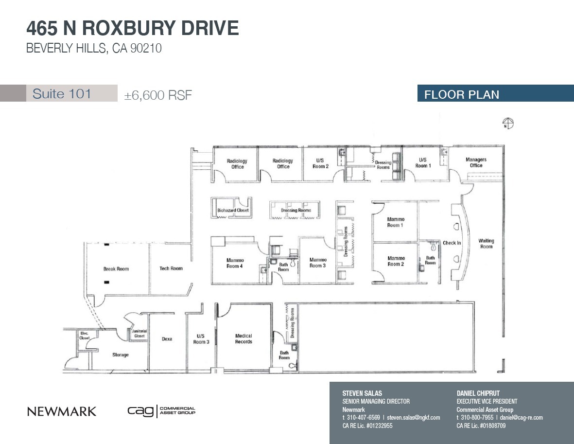 465 N Roxbury Dr, Beverly Hills, CA à louer Plan d’étage– Image 1 sur 1