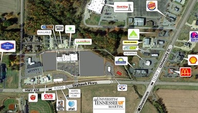 129-145 Commons Dr, Martin, TN - Vue aérienne vue de carte