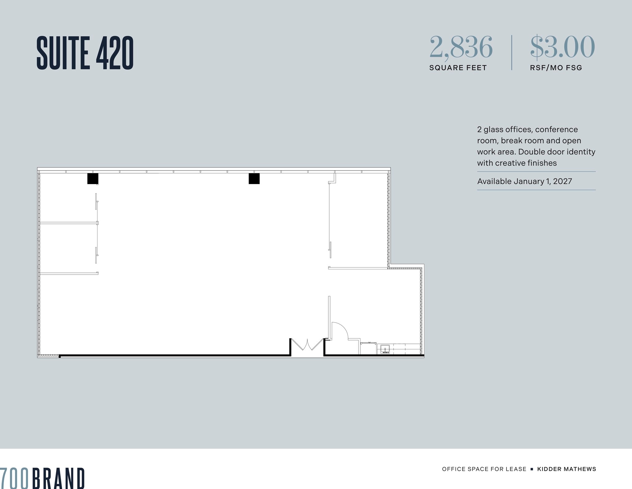 700 N Brand Blvd, Glendale, CA à louer Plan d’étage– Image 1 sur 1