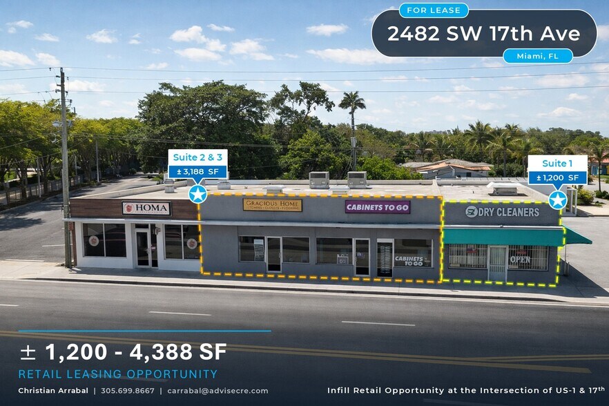 2482-2490 SW 17th Ave, Miami, FL à louer - Photo principale – Image 1 sur 6