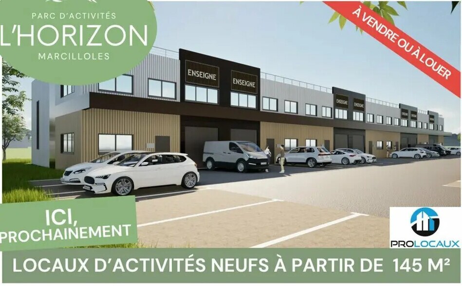 Local d’activités dans Marcilloles à louer - Photo de l’immeuble – Image 3 sur 7