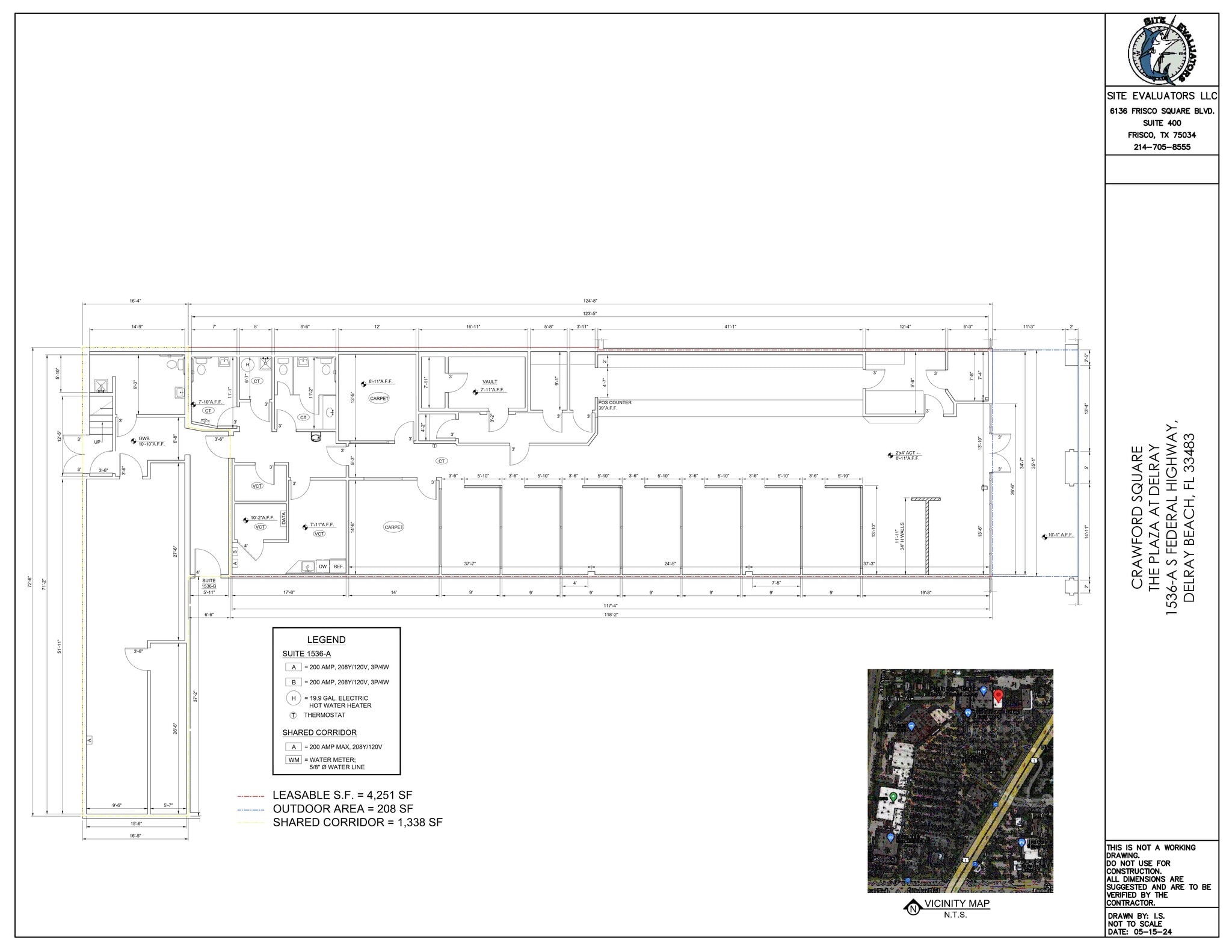1490-1732 S Federal Hwy, Delray Beach, FL à louer Plan de site– Image 1 sur 11