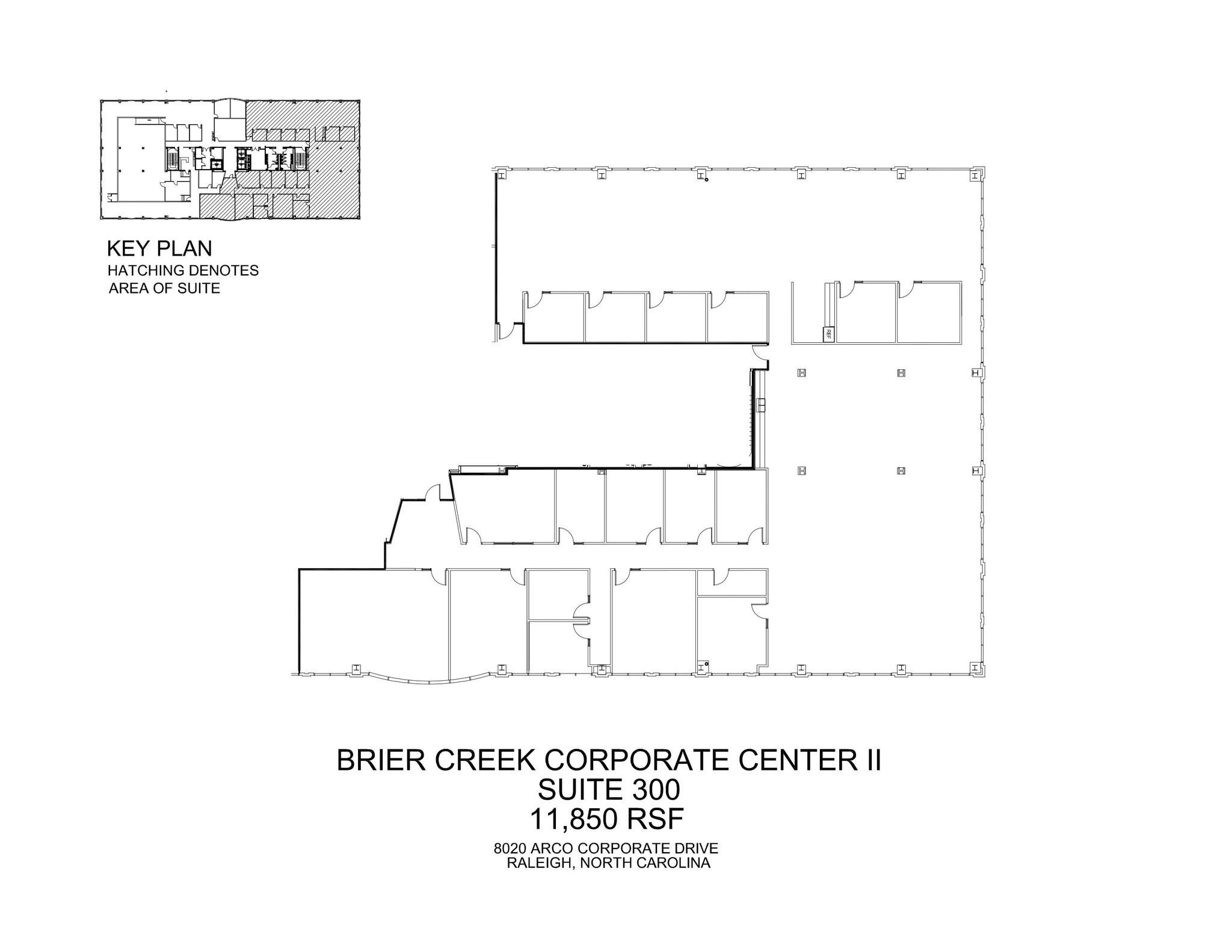 8080 Arco Corporate Dr, Raleigh, NC à louer Plan d’étage– Image 1 sur 1