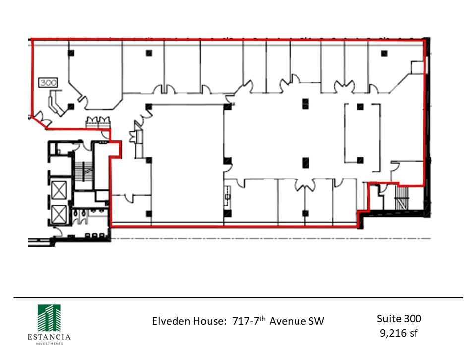 717 7th Ave SW, Calgary, AB à louer Plan d’étage– Image 1 sur 5