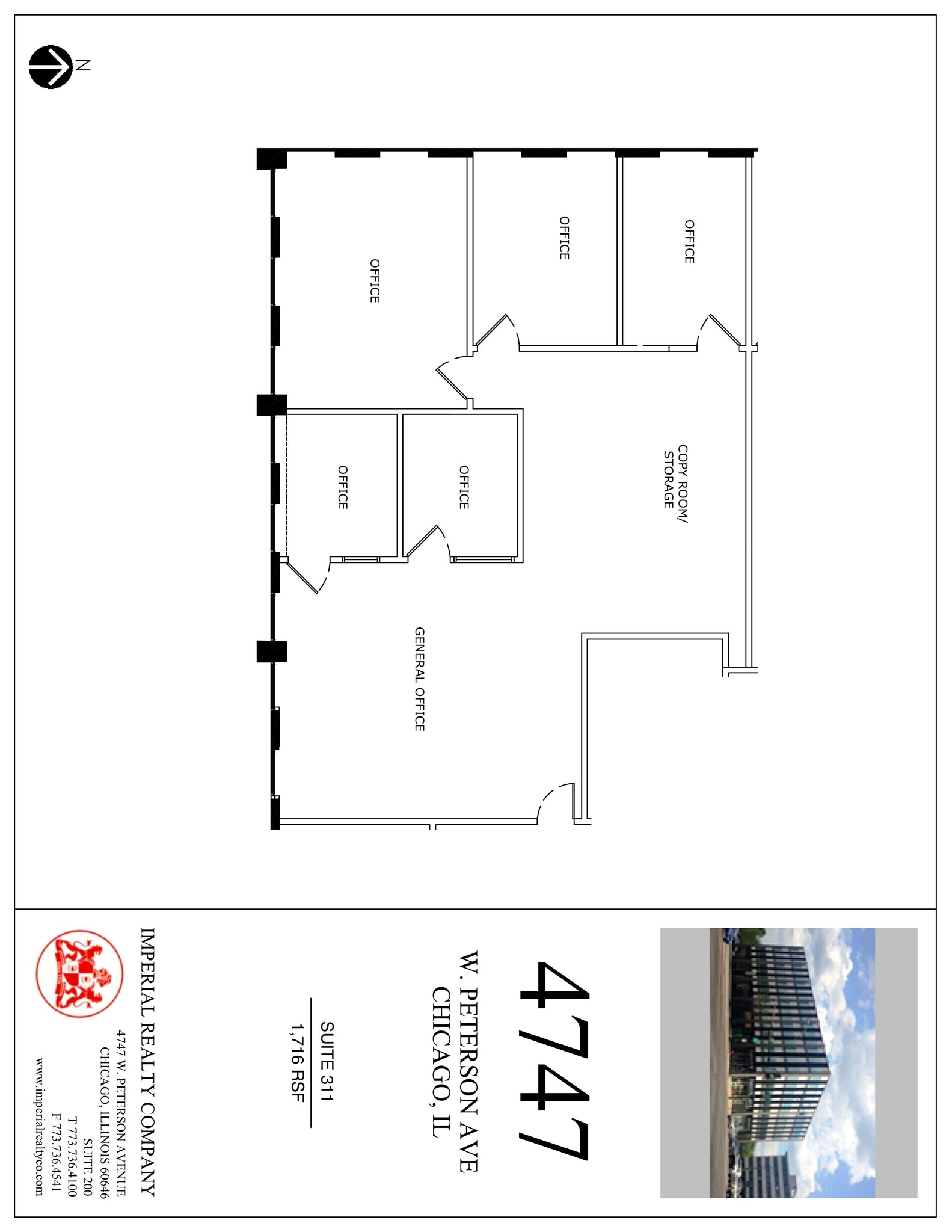 4747 W Peterson Ave, Chicago, IL à louer Plan de site– Image 1 sur 1