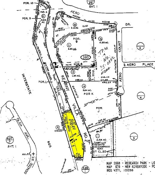 3444 Kearny Villa Rd, San Diego, CA à louer - Plan cadastral – Image 2 sur 5