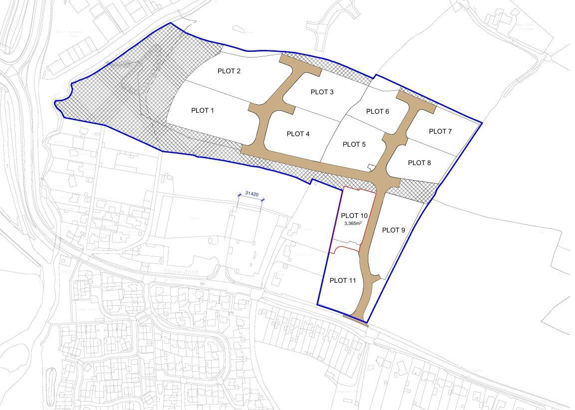Honiton Road, Cullompton à vendre Plan de site– Image 1 sur 2