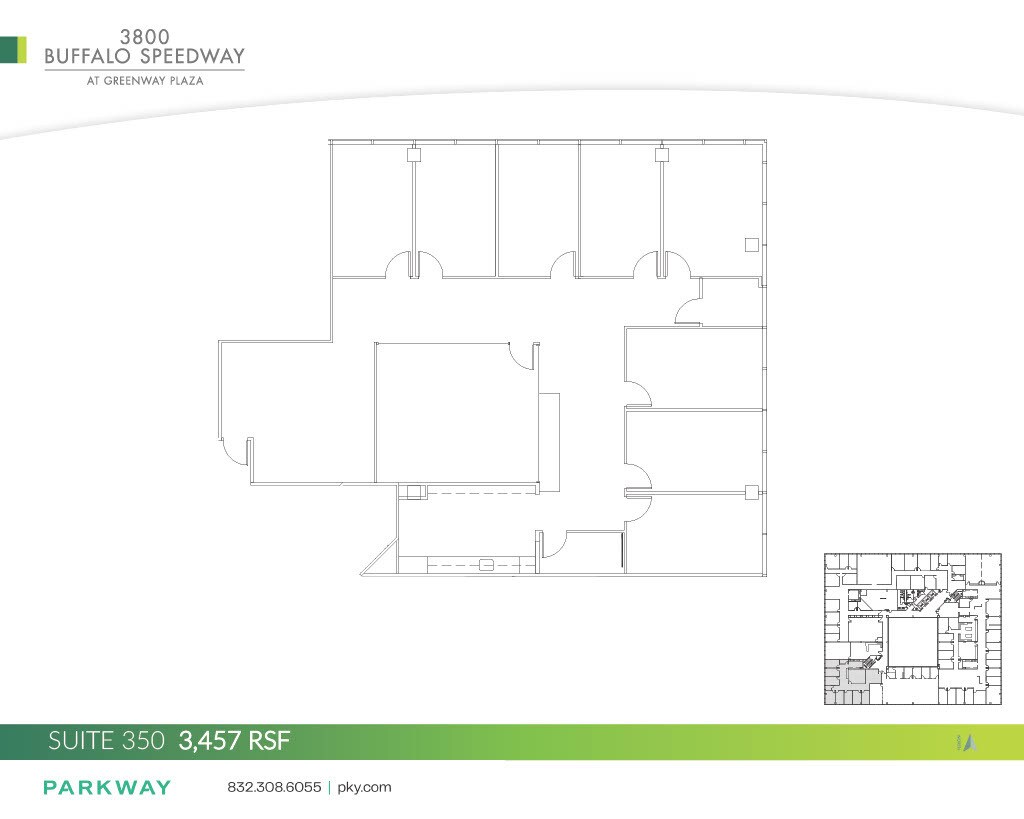 3800 Buffalo Speedway, Houston, TX à louer Plan d’étage– Image 1 sur 2