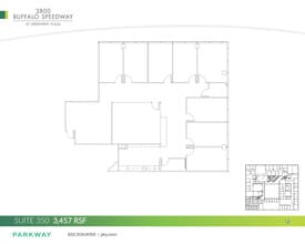 3800 Buffalo Speedway, Houston, TX à louer Plan d’étage– Image 1 sur 2
