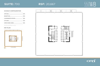 550 W Van Buren St, Chicago, IL à louer Plan d’étage– Image 1 sur 1
