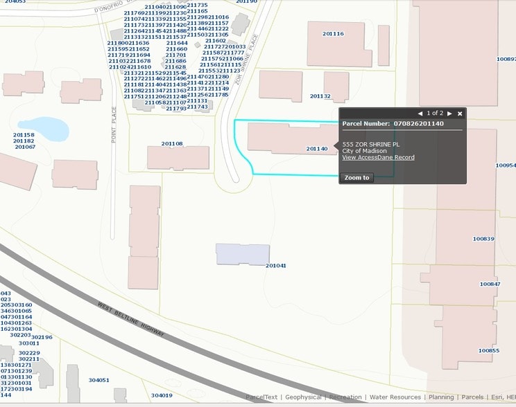 555 Zor Shrine Pl, Madison, WI à louer - Plan cadastral – Image 3 sur 6