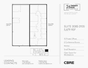 2625 Butterfield Rd, Oak Brook, IL à louer Plan d’étage– Image 2 sur 5