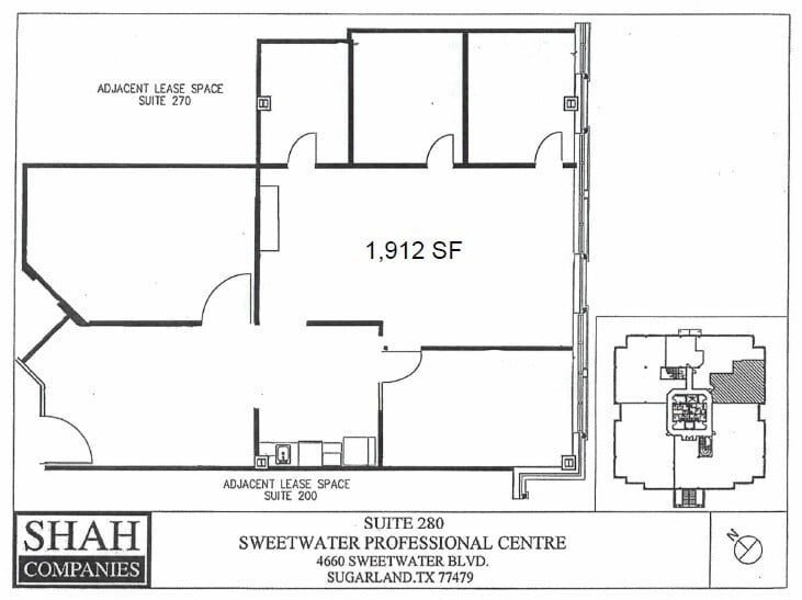 4660 Sweetwater Blvd, Sugar Land, TX à louer Plan d’étage– Image 1 sur 4