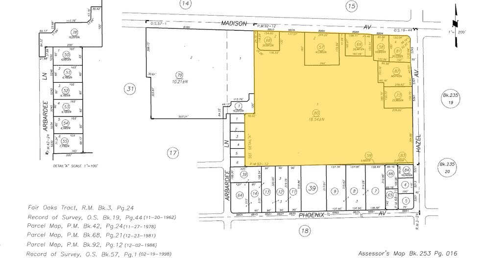 5301 Hazel Ave, Fair Oaks, CA à vendre - Plan cadastral – Image 2 sur 2