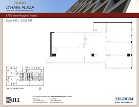8725 W Higgins Rd, Chicago, IL à louer Plan d’étage– Image 1 sur 1
