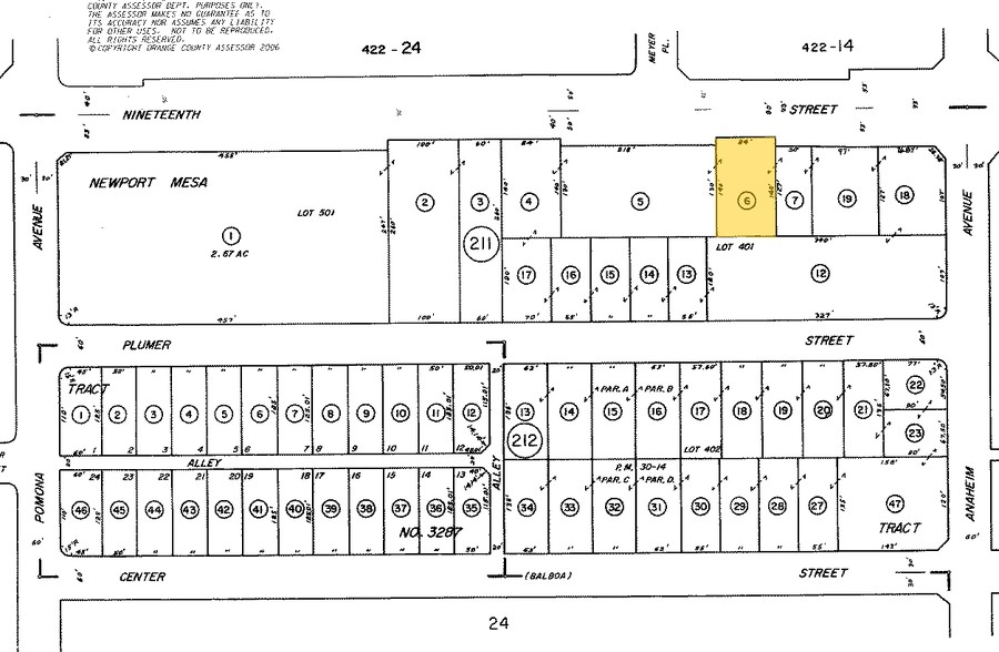 621 W 19th St, Costa Mesa, CA à louer - Plan cadastral – Image 2 sur 11