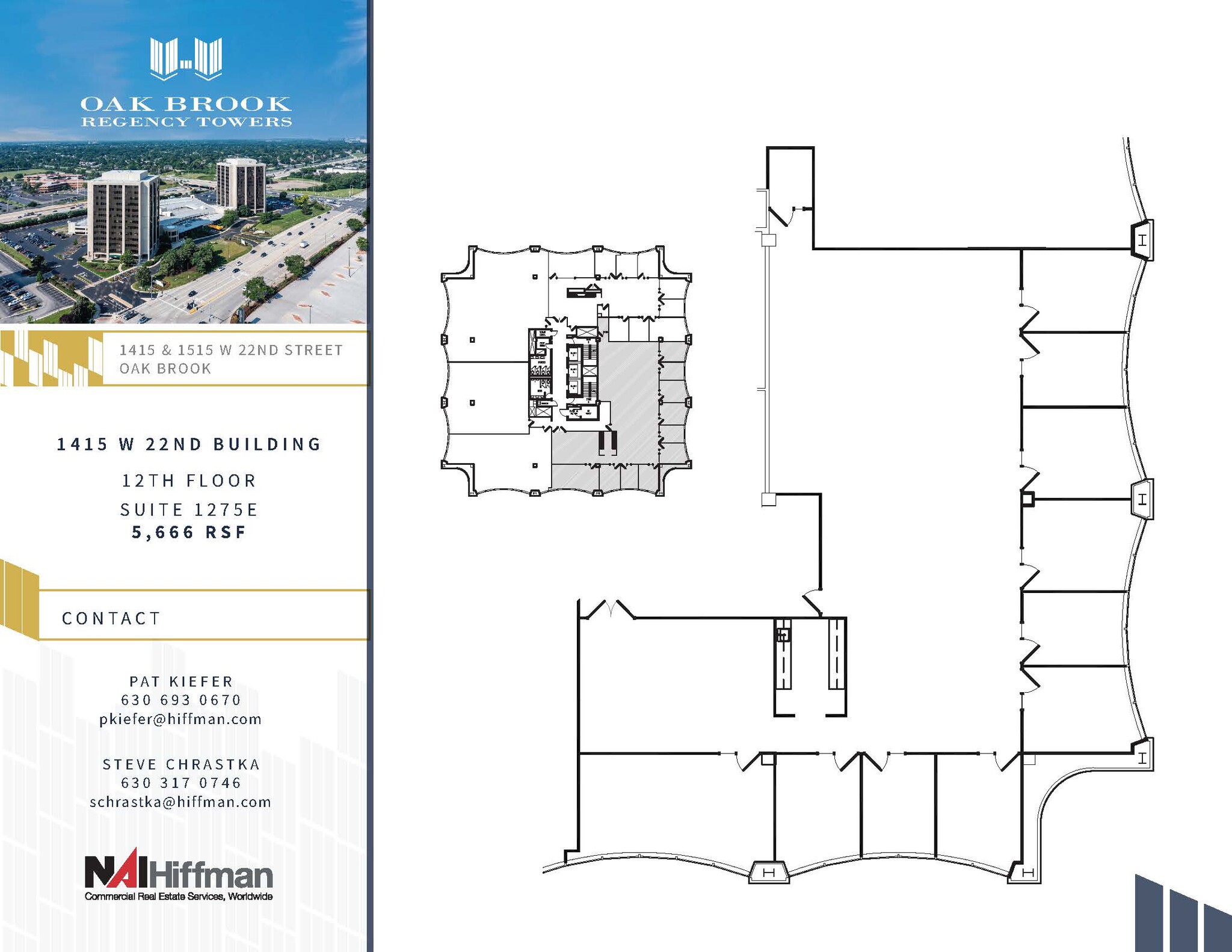 1415 W 22nd St, Oak Brook, IL à louer Plan d’étage– Image 1 sur 1
