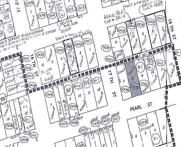 1709-1711 Pearl St, Boulder, CO à louer - Plan cadastral – Image 2 sur 8