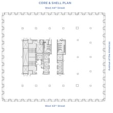 1133 Avenue of the Americas, New York, NY à louer Plan d’étage– Image 2 sur 2