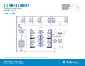 4700 Six Forks Rd, Raleigh, NC à louer Plan d’étage– Image 1 sur 2