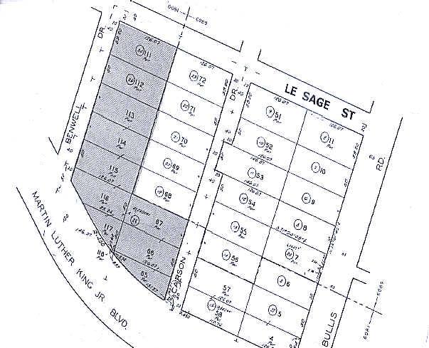 3737 Martin Luther King Jr Blvd, Lynwood, CA à louer - Plan cadastral – Image 2 sur 2