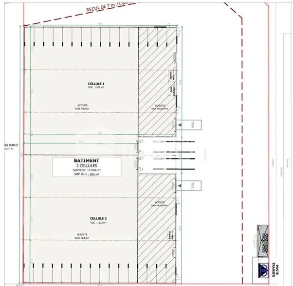 Local d’activités dans Ozoir-la-Ferrière à louer - Plan d’étage – Image 3 sur 3