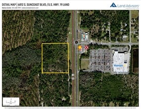 6812 Suncoast, Homosassa, FL - Vue aérienne vue de carte - Image1