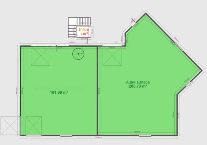 Local d’activités dans Vendargues à louer - Plan d’étage – Image 2 sur 6