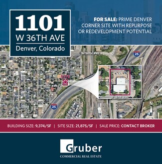 Plus de détails pour 1101 W 36th Ave, Denver, CO - Local d’activités à vendre