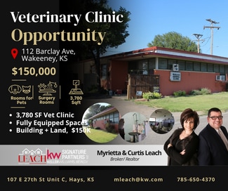 Plus de détails pour 112 Barclay Ave, Wa Keeney, KS - Local commercial à vendre