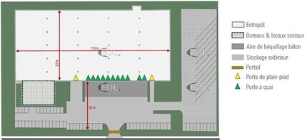 Industriel/Logistique dans Goussainville à louer Plan de site– Image 1 sur 1