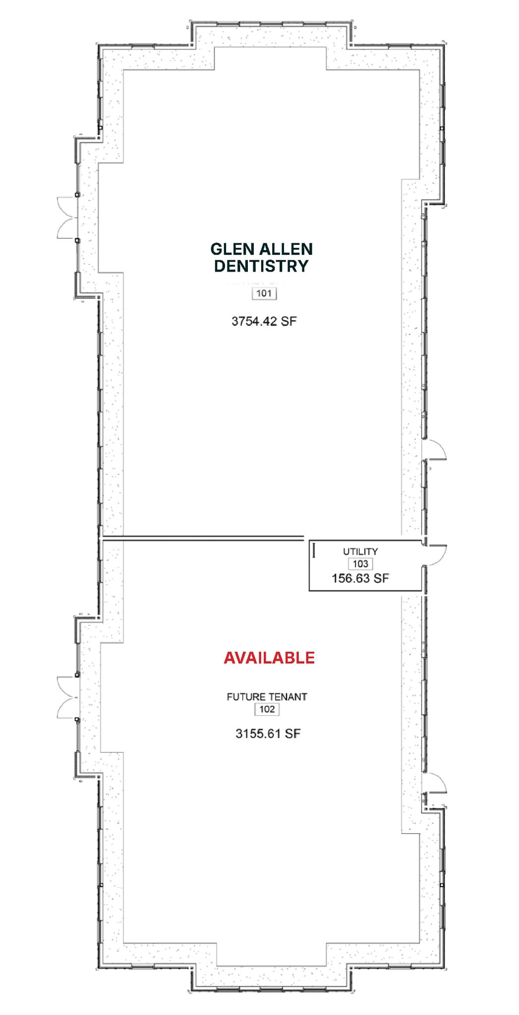 9007 Brook Rd, Glen Allen, VA à louer Plan d’étage– Image 1 sur 1