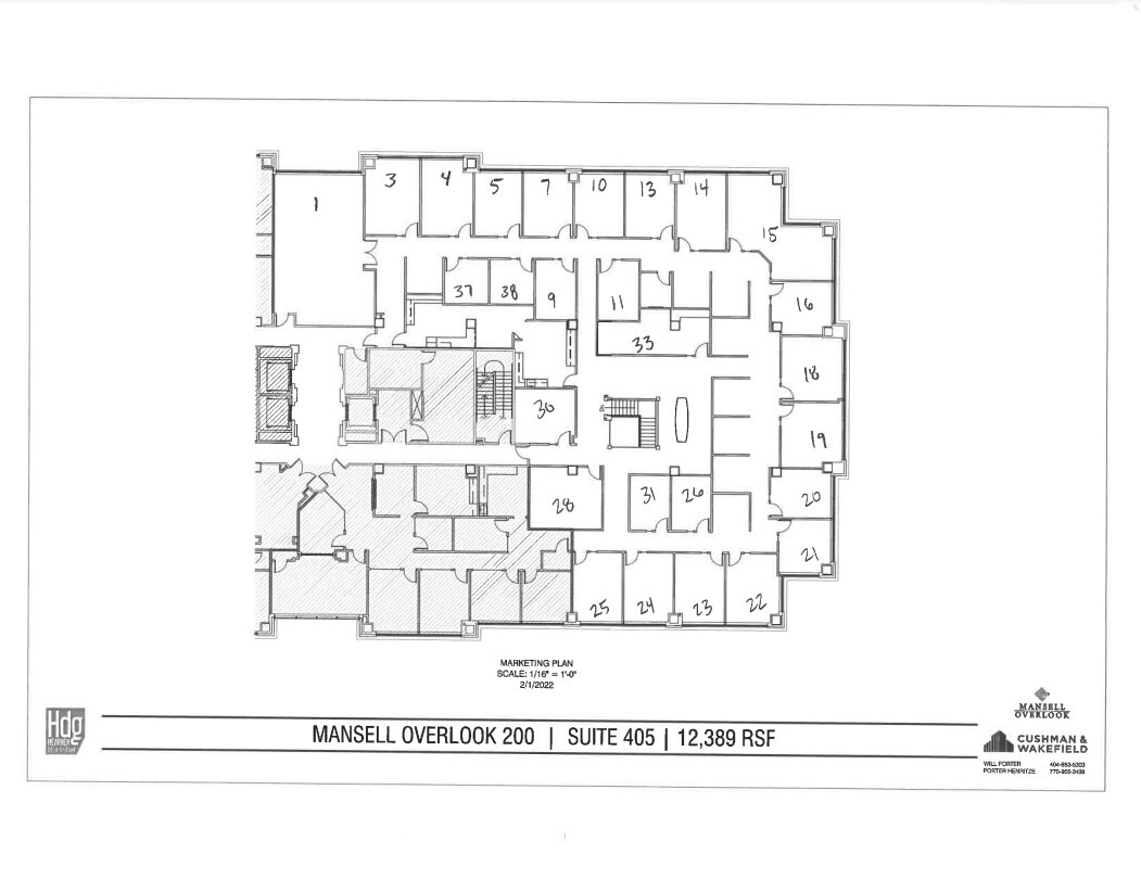 200 Mansell Ct E, Roswell, GA à louer Plan d’étage– Image 1 sur 1