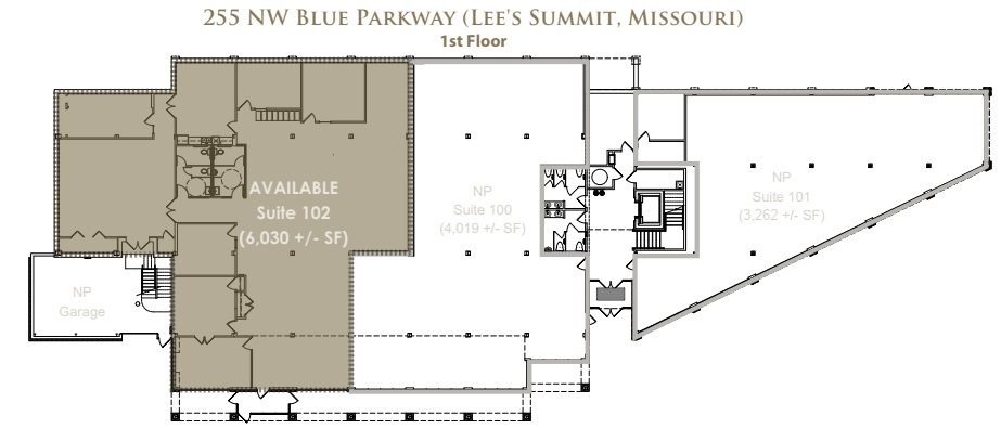 255 NW Blue Pky, Lees Summit, MO à louer Plan d’étage– Image 1 sur 10