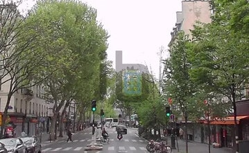 Paris, PAR - Vue aérienne  vue de carte