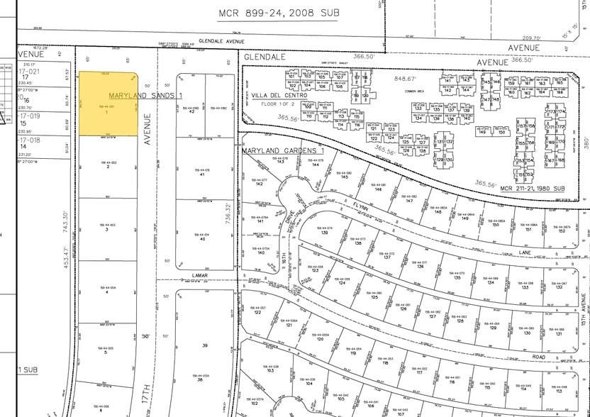 1701 W Glendale Ave, Phoenix, AZ à vendre - Plan cadastral – Image 2 sur 20