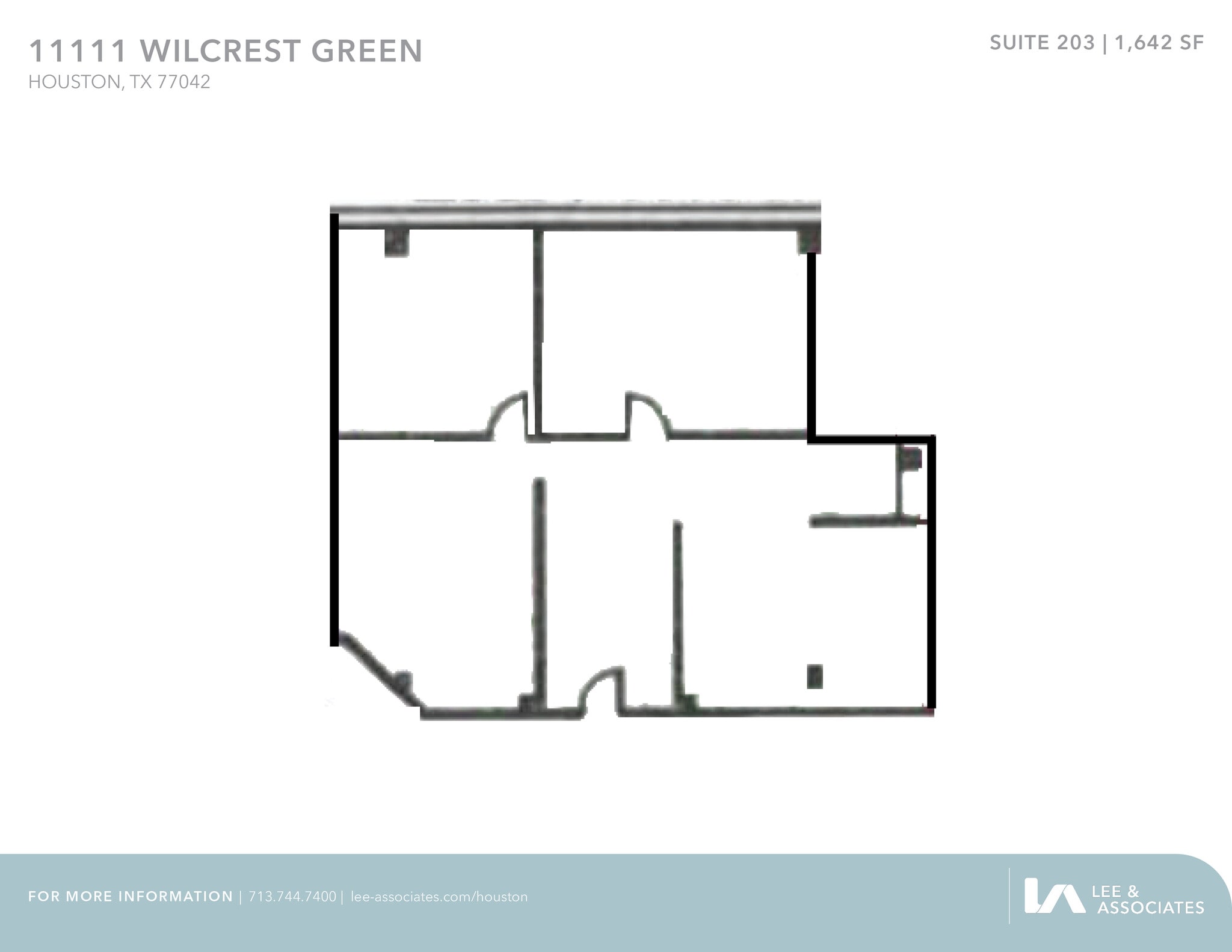 11111 Wilcrest Green Dr, Houston, TX à louer Plan d’étage– Image 1 sur 2