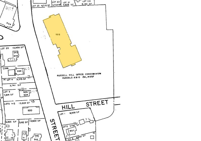955 Main St, Winchester, MA à louer - Plan cadastral – Image 2 sur 23