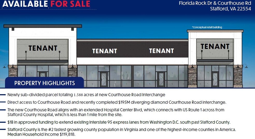 Courthouse Rd & Florida Rock Dr, Stafford, VA à vendre - Photo de l’immeuble – Image 2 sur 4